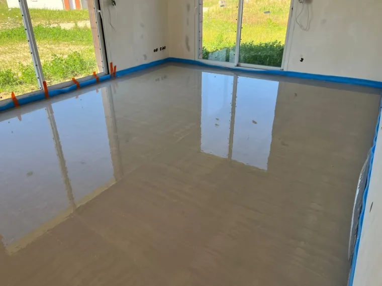 Chape pour plancher chauffant à Billiat (01), Villefranche-sur-Saône, TECH'SOLS – Les Chapes Beaujolaises