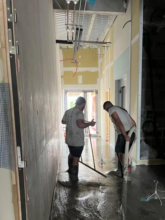 Chape fluide ciment à Jassans (01), Villefranche-sur-Saône, TECH'SOLS – Les Chapes Beaujolaises