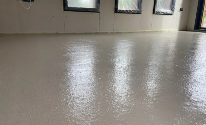 Chape liquide Anhydrite dans une extension à ROCHETAILLE, Villefranche-sur-Saône, TECH'SOLS – Les Chapes Beaujolaises